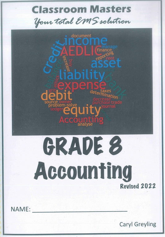 Classroom Masters Accounting Grade 8 2022